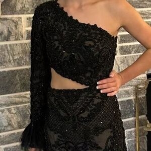 Ashley Lauren Black Formal Dress